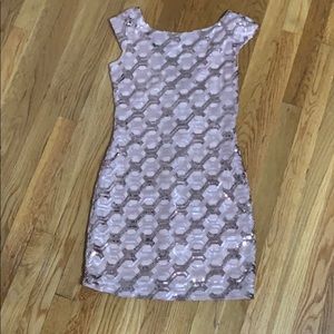 Sparkly pink sexy dress